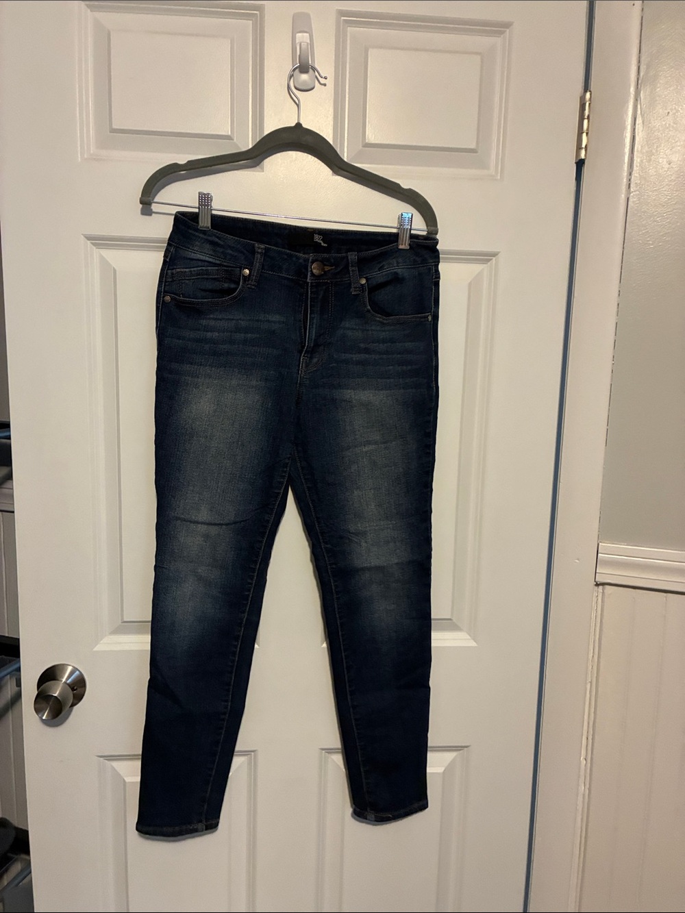 1822 Denim Dark Skinny Stretch Jeans